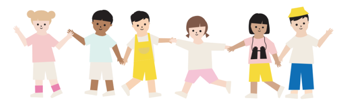 Children holding hands